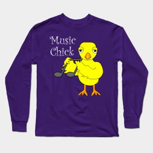 Music Chick Text Long Sleeve T-Shirt